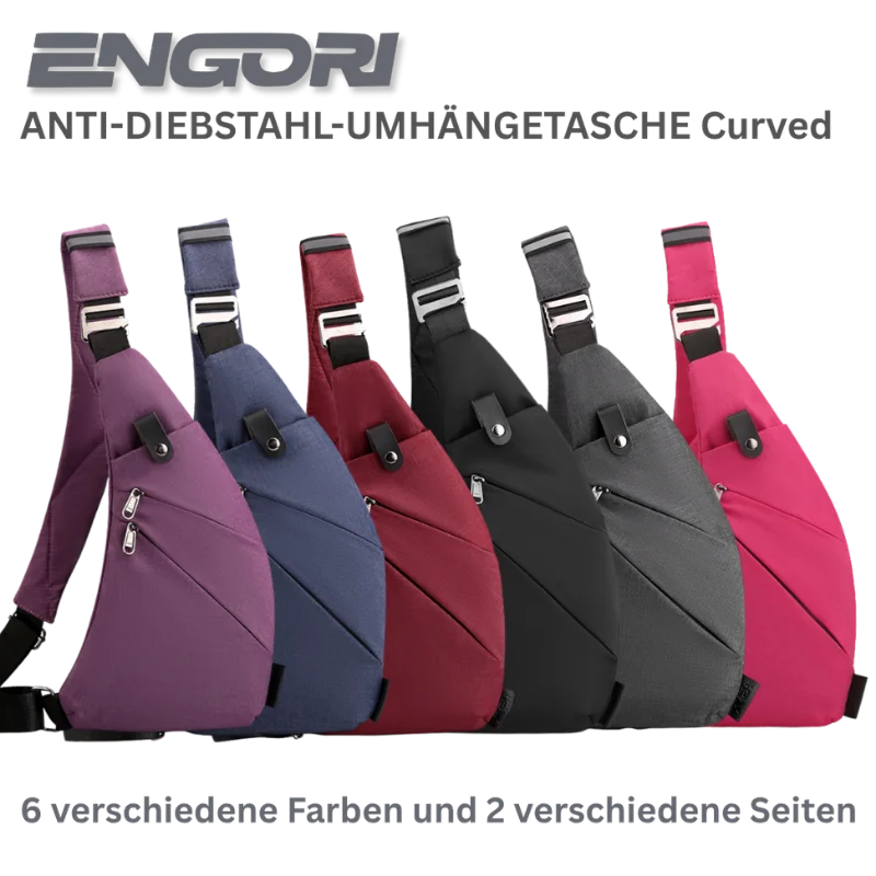 ENGORI Anti-Diebstahl-Umhängetasche