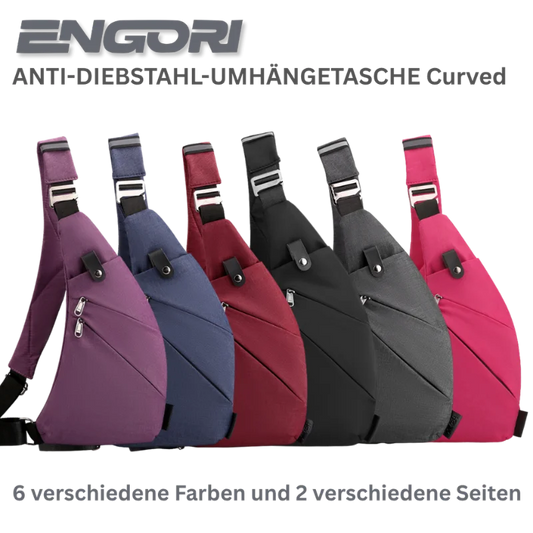 ENGORI Anti-Diebstahl-Umhängetasche